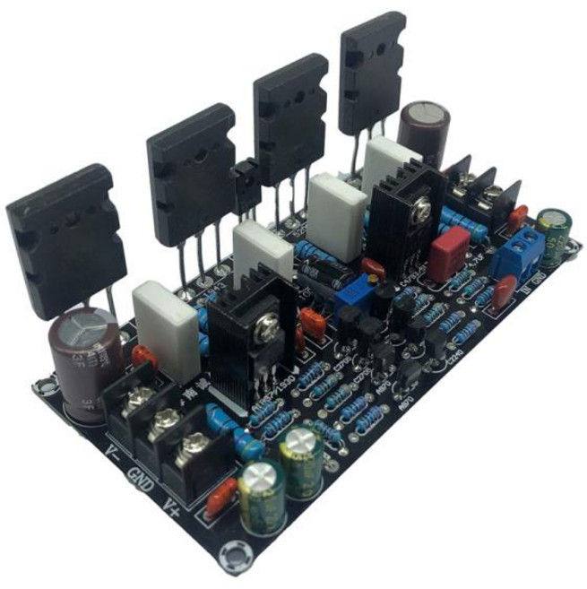 핫모노 파워 앰프 보드 1943 + 5200 고출력 200W 튜브 보드 후, 01 Black