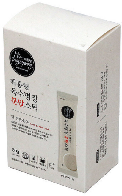 해통령 육수명장 분말스틱 세트 입 30초 깊은육수맛, 80g, 20개