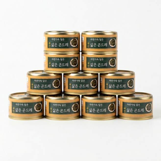 곤드레 캔나물 국산 삶은 통조림 밥반찬, 120g, 12개