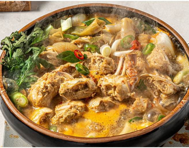 100% 국산 해담은 된장베이스 맛있는 수제 꽃게탕 밀키트 800g 2~3인분, 1개