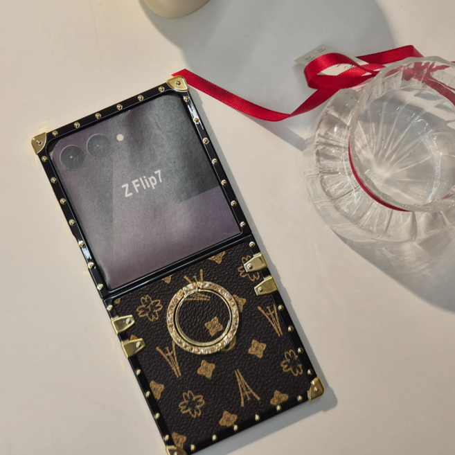 리미다 갤럭시 Z플립7 명품 케이스 가죽 화려한