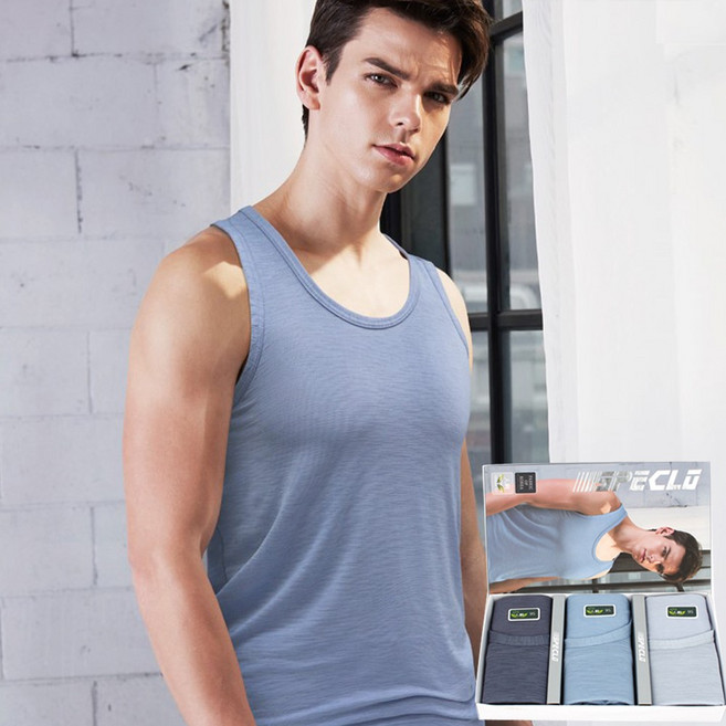 스펙클로 남성 인견 런닝 3매입 남자 메리야스 속옷 DMR0095