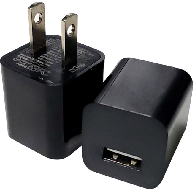 SUNYES 5V1A 單孔USB充電器, 黑色, 1個