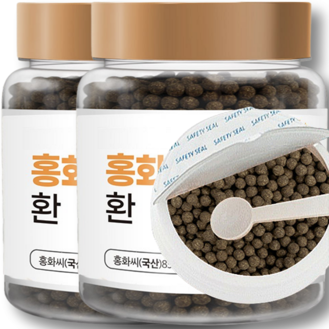 국산 홍화씨 환 안동 홍화 먹는법 우슬 두충 함유, 2개, 200g