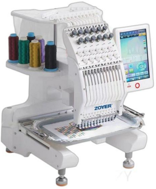 매트릭스 가정용 미니 자수기 컴퓨터 자수미싱 전자동 데스크탑 다기능 재봉틀, 기본 색상, ZY-EM0901MC 모자자수 9바늘