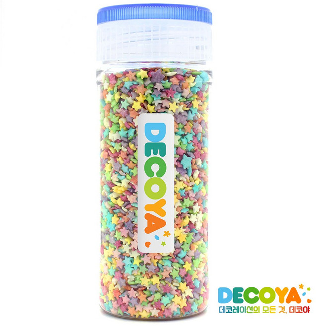 데코야 트윙클 스프링클 믹스 미니 스타 간편용기 (스프링클/제과제빵/데코), 1개, 70g