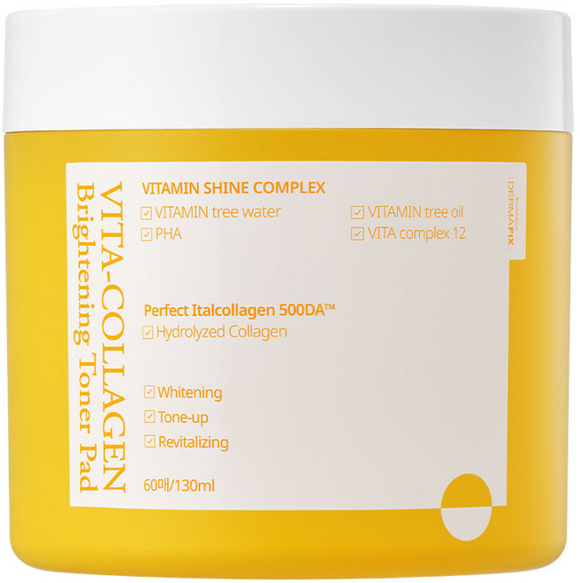 더마픽스 비타 콜라겐 브라이트닝 토너패드, 1개, 60매입