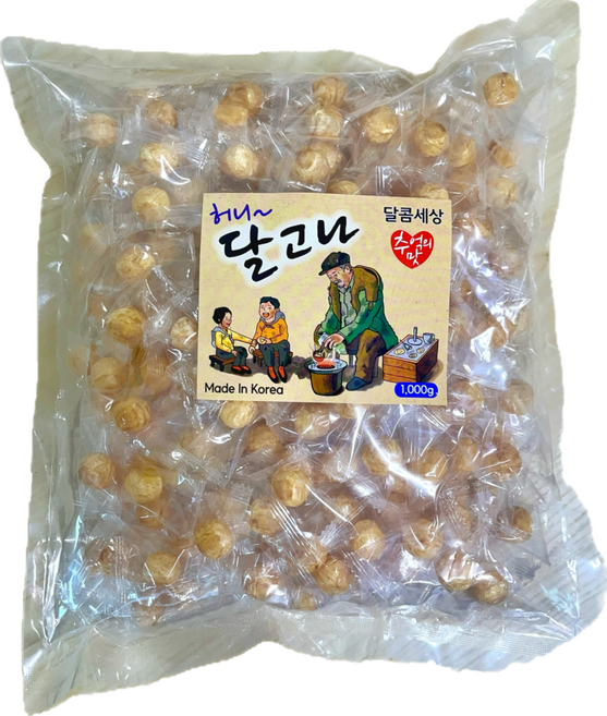 허니 달고나 달구나 대용량 달고나 캔디 사탕 1kg, 1개