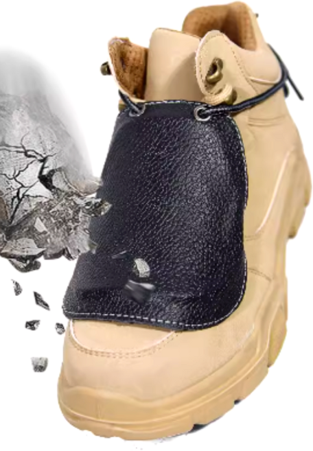 안전화 발등 보호대 덮개 작업신발 발보호커버각반 건설화 골절예방 작업화 2pcs, 블랙, 2개