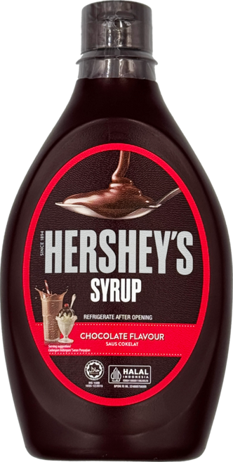 HERSHEY'S 巧克力風味糖漿, 623g, 1瓶