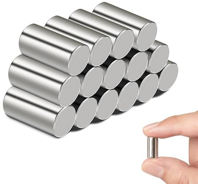 10x30mm 네오디움 블럭자석 뷰젤 네일용 자석 마그네틱 원통봉 자석, 2개