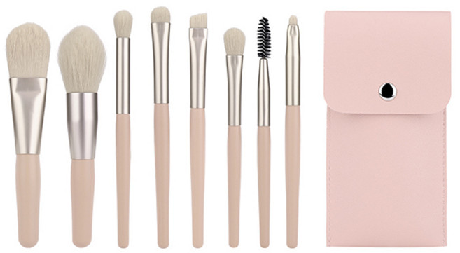 치프몰 메이크업 브러쉬 8종 세트, 베이지, 1개