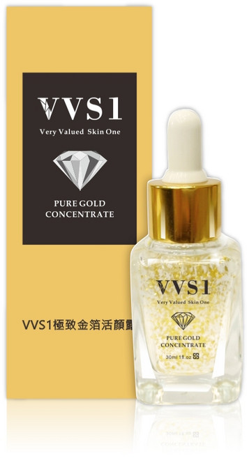 VVS1 極致金箔活顏露 30ml 保濕潤澤 改善細紋 勻亮膚色 三入組, 30g, 3個