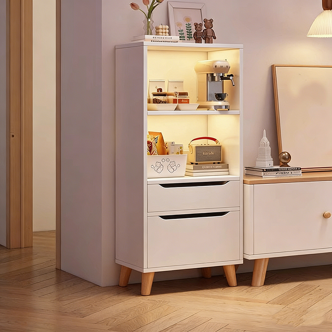 슬림 멀티 수납 선반 서랍장 침실 거실 책장 정리장, A01