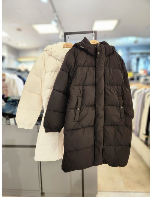유솔 주니어 동아쇼핑점 "2025년 겨울 신상품" UNI 울다운 블랜드 롱패딩 ULJD25N03
