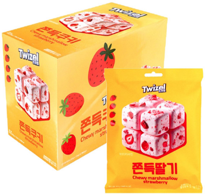 트위젤 쫀득쿠키 딸기(80g*12입), 1개, 960g