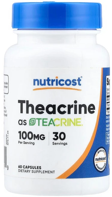 Nutricost Teacrine® 캡슐 60정(캡슐 1정당 50mg) NCS-57526, 1개, 60정 - 쿠팡