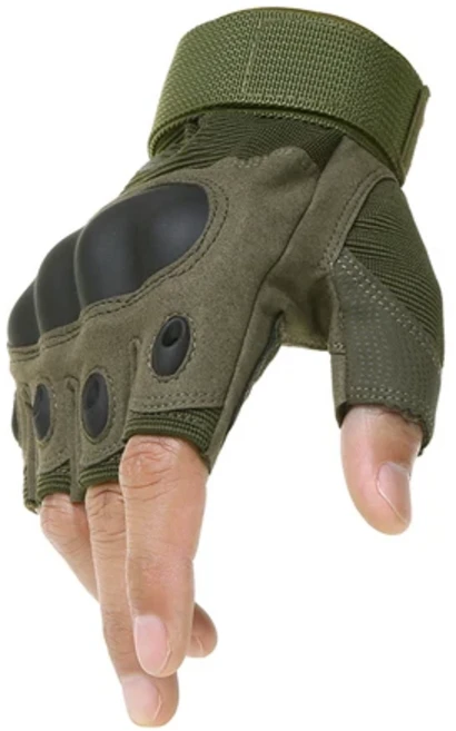 4-12 세 어린이 전술 핑거리스 장갑 군용 카모 미끄럼 방지 장갑 반 손가락 소년 어린이 스포츠 사이클링 Luvas, 03_Army Green, Army Green, 1개