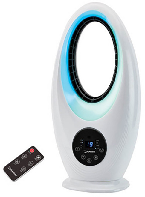 6가지 LED 무드램프 가정용선풍기 저소음 날개없는 선풍기