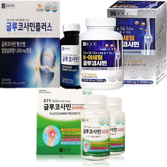 종근당 뼈 관절 연골에 좋은 프로테오글리칸 엔 아세틸 글루코사민 계단오르기힘들때 개당구입, N아세틸 글루코사민 600mg 3개월분, 1개