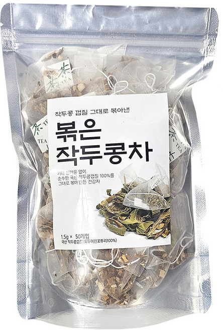 국산 볶은 작두콩 차 삼각티백, 1개, 50개입, 1.5g