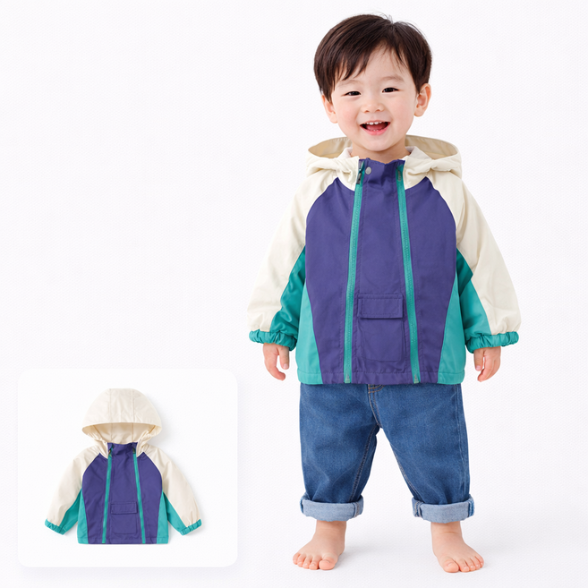 아기바람막이 점퍼 여름 점퍼 돌 유아 키즈