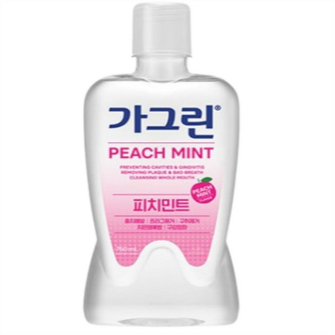 가그린 피치민트 구강세정제, 750ml, 10개