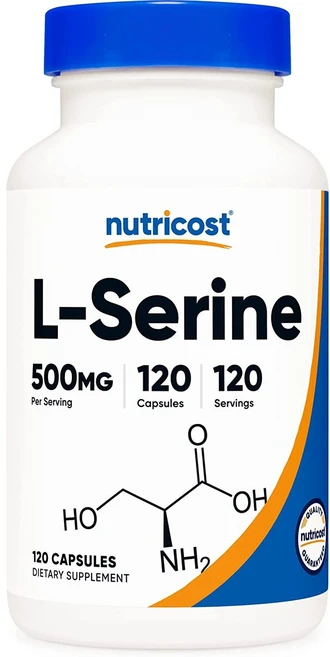 뉴트리코스트 L-세린 500mg 캡슐, 120정, 1개 - 쿠팡