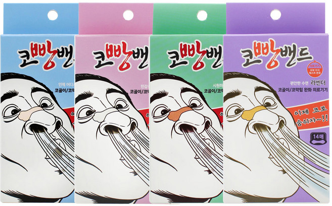 코빵밴드 비강확장기 코골이 코막힘 방지밴드 14매 X 3개, 투명PE