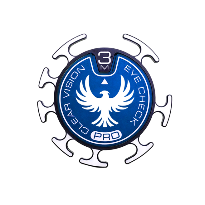 아이체크 비전 더 잘보이는 거리측정 스피너 볼마커 + 클립 골프 선물세트, 1세트, 블루이글