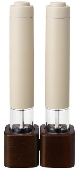 레콜트 전동 소금 & 페퍼 밀 미니 RMM-1 recolte Salt & Pepper Mill Mini (크림 화이트)