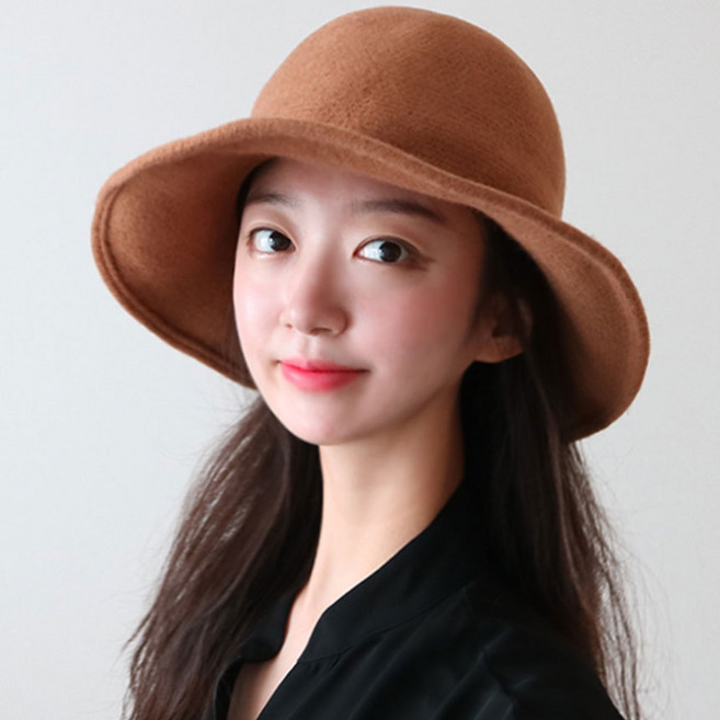 이코마켓 고급 버킷햇 가을벙거지 겨울벙거지 여성모자 니트모자 니트 벙거지
