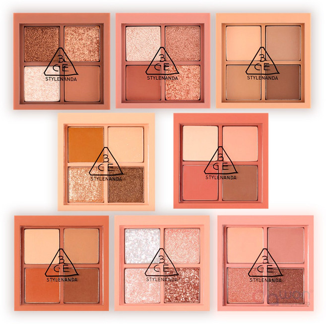 3CE 미니 멀티 아이 컬러 팔레트 (8컬러), 브라운 럼(2026.06.12), 1개