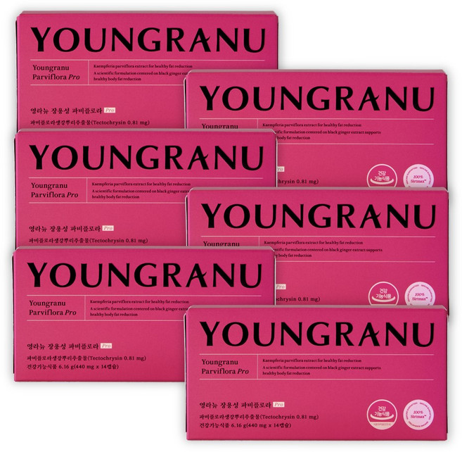 영라뉴 장용성 파비플로라 PRO 시르투인 홈쇼핑 동일 상품 6박스 큐어라벨 장영란 파비플로라 (12주분), 6개, 14회분