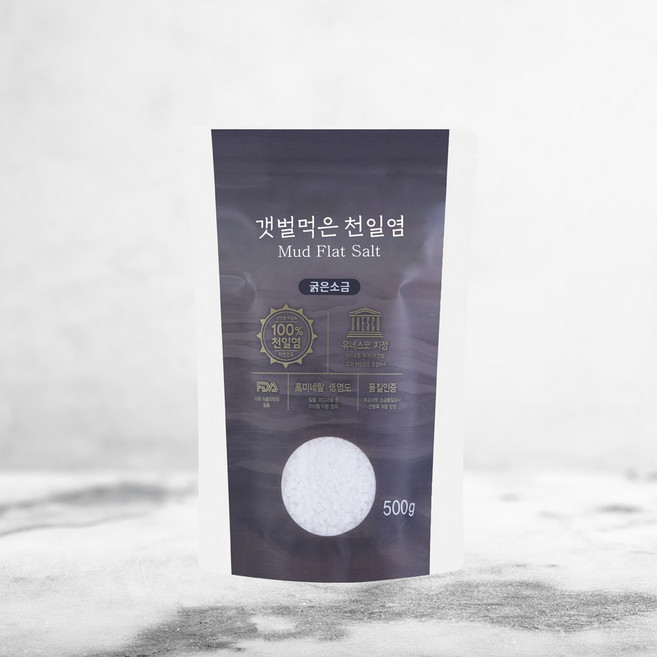 [손봉훈천일염] 김장 천일염 소금명장 신안 간수뺀 굵은소금, 2개, 500g