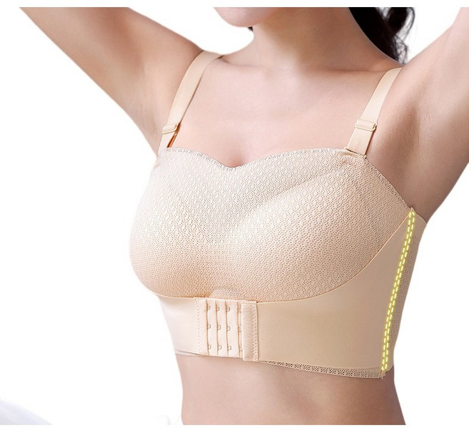 에쥬아 노와이어 속옷 빅 사이즈 튜브탑 오픈숄더브라 레이스 브라