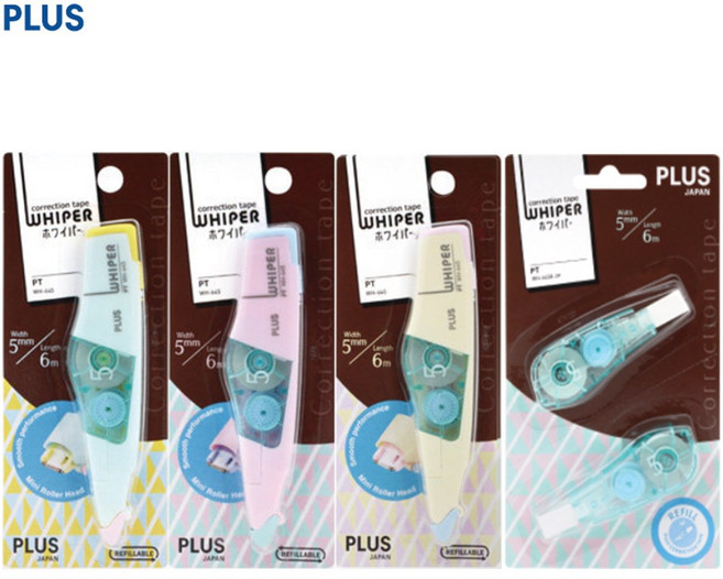 [플러스] 수정테이프 화이퍼 PT WH-645, WH-645 본품