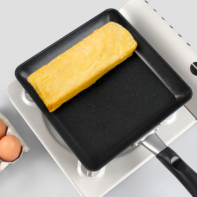 네모 후라이팬 코팅 사각 계란말이팬 22cm 토스트 정사각 에그팬 PFOA 프리, 01 코팅사각 계란마끼팬-22cm, 1개