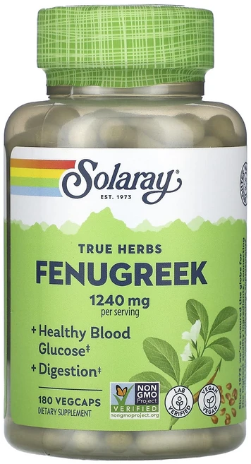 Solaray True Herbs 호로파 1240mg 베지 캡슐 180정(캡슐 1정당 620mg), SolarayTrueHerbs호로파1240mg베지캡슐1, 1개, 180정 - 쿠팡