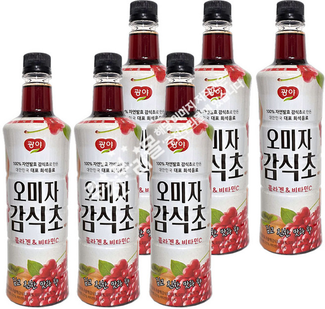 광야식품 오미자 감식초 베이스, 970ml, 6개