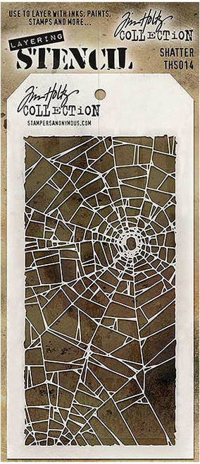 공예몰 TIM HOLTZ LAYERED STENCIL 스텐실 도안, THS014 Shatter, 1개