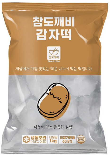 참도깨비 강원도 명물 쫀득쫀득 감자떡 1kg, 1개