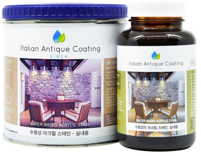 실카 엔틱 스테인 (실내용) 250ml (강한 침투성 목재의 컬러와 자연스런 무늬를 부각시켜주는 실내용 스테인), 1개, 빈티지 오크