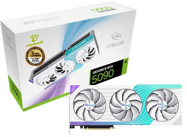 (MANLI) 지포스 RTX 5090 Stellar OC D7 32GB 인텍앤컴퍼니, 지포스 RTX5090 Stellar OC D7 32GB