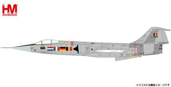 HOBBY MASTER 하비마스터 HA1070 1/72 F-104G 스타파이터 벨기에 공군 세계최고 속도 기록기 [다이캐스트 비행기], 단일, 1개