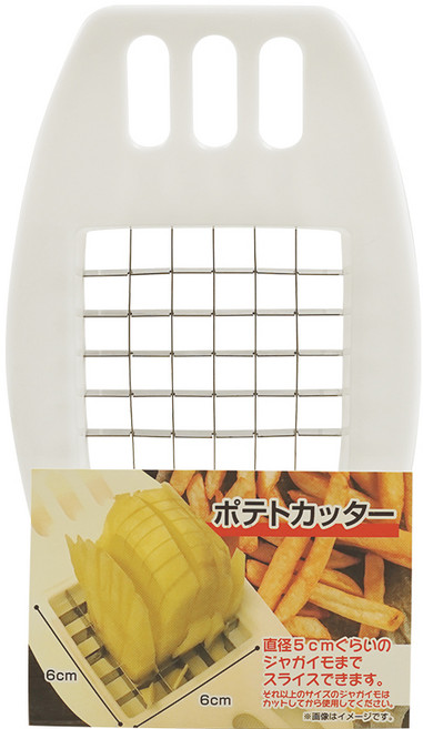【GOOD LIFE 品好生活】馬鈴薯（薯條）切條器/料理器/調理器, 白色, 1個