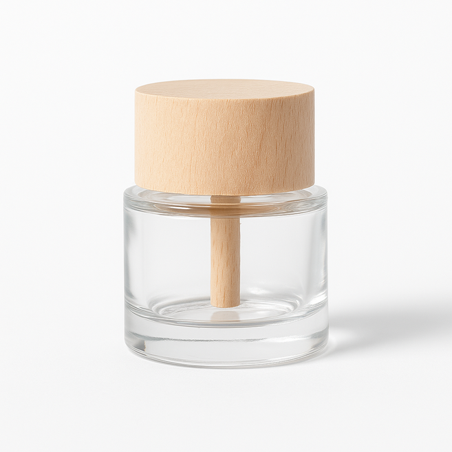 원통우드캡 차량용50미리 디퓨저용기 마미하우스, 6개, 50ml, 우드