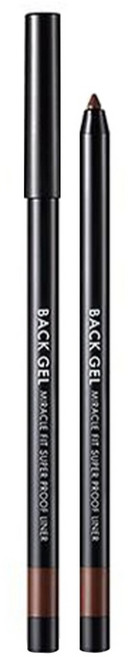 TONYMOLY Back Gel 眼線膠筆 Miracle Fit Super Proof Liner, 01 黑色, 1支