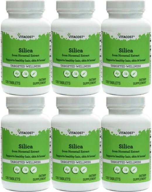 비타코스트 실리카 호스테일 추출물, 120정, 6팩 - 쿠팡
