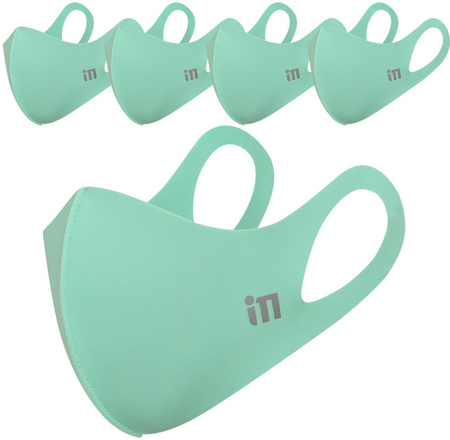 아이엠 쿨마스크 5P 혼합, 민트초코, 5개